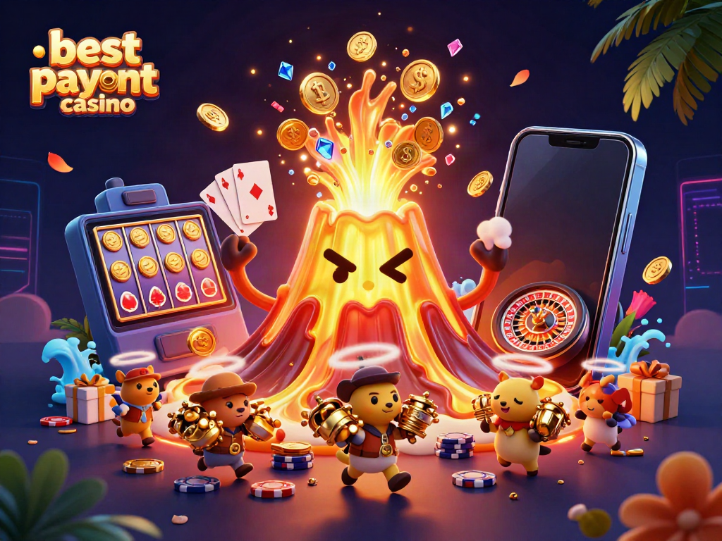 Experience the excitement of the best payout casino with a 3D scene of treasures and gaming action!